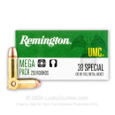 38 Special Ammo For Sale - 130 gr MC - Remington UMC Ammunition - 250 Rounds