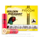 Premium 28 Gauge Ammo For Sale - 2-3/4” 7/8oz. #5 Shot Ammunition in Stock by Fiocchi Golden Pheasant - 25 Rounds