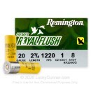 Premium 20 Gauge Ammo For Sale - 2-3/4” 1oz. #8 Shot Ammunition in Stock by Remington Premier Royal Flush - 25 Rounds
