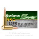 Remington Premier Long Range 6.5 PRC Ammo For Sale - 140 Grain Speer Impact - 20 Rounds