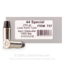 Underwood 44 Special Ammo For Sale - 225 Grain Hard Cast SWC - 20 Rounds