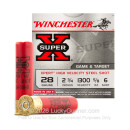 28 Gauge Ammo - Winchester Super-X Steel 2-3/4" #6 Shot - 25 Rounds