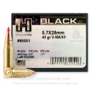 Hornady BLACK 5.7x28mm Ammo For Sale - 40gr V-MAX - 25rds