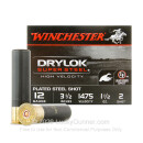 Premium 12 Gauge Waterfowl Ammo - Winchester Drylok Super Steel 3-1/2"  1-1/2 oz #2 Steel Shot - 25 Rounds