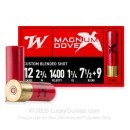 Premium 12 Gauge Ammo For Sale - 2-3/4” 1-1/4oz. #7.5 & #9 Shot Ammunition in Stock by Winchester Magnum Dove - 25 Rounds