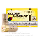 12 ga 2-3/4" Golden Pheasant Fiocchi Shells For Sale - 1-3/8 oz Nickel Plated Lead #4 Loads by Fiocchi - 25 Rounds