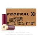 Bulk 12 Gauge Ammo For Sale - 2-3/4” 9 Pellets 00 Buck Ammunition in Stock by Federal - 250 Rounds