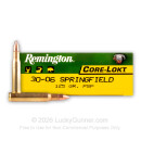 30-06 Ammo For Sale - 125 gr PSP - Remington Express Ammo Online - 20 Rounds