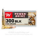 300 AAC Blackout - 150 Grain SP - Winchester Super-X - 20 Rounds