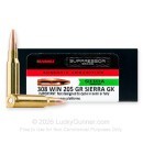 Barnes Suppressor Series 308 Ammo For Sale - 205 Grain HPBT GameKing - 20 Rounds