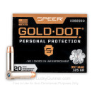 Premium 357 Magnum Defense Ammo For Sale - 125 gr JHP Speer Gold Dot Ammunition In Stock - 20 Rounds