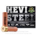 Premium 12 Gauge Ammo For Sale - 3-1/2” 1-3/8oz. BB Steel Shot Ammunition in Stock by Hevi-Steel - 25 Rounds