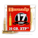 Premium 17 HMR Ammo For Sale - 20 gr XTP - Hornady Ammunition In Stock - 50 Rounds