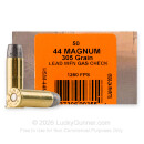 HSM Bear Load 44 Mag Ammo For Sale - 305 Grain WFNGC - 50 Rounds