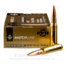 Bulk 308 Match Ammo For Sale - 155 Grain HPBT Ammunition in Stock by Prvi Partizan Match - 200 Rounds 
