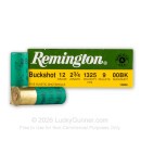 12 Gauge - 2-3/4" 9 Pellets 00 Buckshot - Remington Express - 250 Rounds