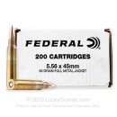 5.56x45 - 55 Grain FMJ - Federal American Eagle - 200 Rounds