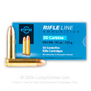 30 Carbine Ammo In Stock - 110 gr FMJ - Prvi Partizan Ammunition For Sale