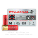 12 Gauge Ammo - Winchester Super-X Waterfowl 2-3/4" #4 Shot - 25 Rounds