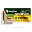 Remington Golden Saber Bonded 10mm Auto Ammo For Sale - 180 Grain BJHP - 20 Rounds