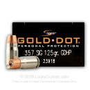 357 Sig Ammo In Stock - 125 gr HP - Speer Gold Dot Ammunition For Sale Online