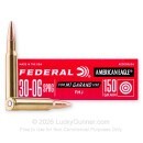 Federal 250th Anniversary USA M1 Garand 30-06 Ammo For Sale - 150 Grain FMJ - 20 Rounds