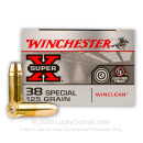 38 Special Ammo - 125 gr JSP - Winclean Ammunition - 50 Rounds