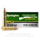 Remington Core-Lokt Tipped Lever Gun 32 Winchester Special Ammo For Sale - 170 Grain Polymer Tip - 20 Rounds