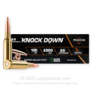 Fiocchi KnockDown 6.5 Creedmoor Ammo For Sale - 120 Grain SCHP - 20 Rounds
