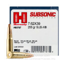 Hornady Subsonic 7.62x39 Ammo For Sale - 255 Grain Sub-X - 20 Rounds