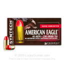 Premium 45 ACP Ammo For Sale - 230 Grain Total Synthetic Jacket Ammunition in Stock by Federal Syntech - 50 Rounds