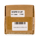 Premium 38 Super (.356") Bullets for Sale - 121 Grain JHP Bullets in Stock by Zero Bullets - 500 Projectiles