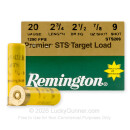 20ga Ammo For Sale - 7/8oz. #9 Shot by Remington - 25rds