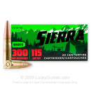 300 AAC Blackout - 115 Grain HP - Sierra Outdoor Master - 20 Rounds