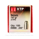 Bulk 9mm (.355") Bullets for Sale - 147 Grain XTP HP Bullets in Stock by Hornady - 100