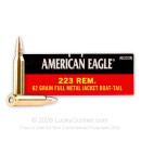 Cheap 223 Rem Ammo For Sale - 62 Grain FMJBT Ammunition in Stock by Federal American Eagle - 20 Rounds