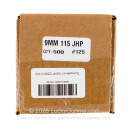 Bulk 9mm (.355) Bullets for Sale - 115 Grain JHP Bullets in Stock by Zero Bullets - 500