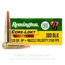Remington Core-Lokt Copper 300 AAC Blackout Ammo For Sale - 120 Grain SCHP - 20 Rounds