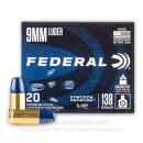 Premium 9mm Ammo For Sale - 138 Grain SHP Ammunition in Stock by Federal Syntech Defense - 20 Rounds