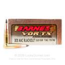 300 AAC Blackout - 110 Grain TAC-TX - Barnes VOR-TX - 200