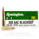 300 AAC Blackout - 220 Grain OTFB - Remington UMC - 200 Rounds