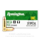 38 Special Ammo For Sale - 130 gr MC - Remington UMC Ammunition - 1000 Rounds