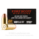 Premium 40 S&W Ammo For Sale - 125 Grain Tumble Upon Impact Ammunition in Stock by Fort Scott Munitions - 20 Rounds