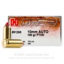 Hornady LEVERevolution 10mm Auto Ammo For Sale - 150 Grain FTX - 20 Rounds