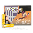 Cheap 20 Gauge Ammo For Sale - 3” 1-1/4oz. #4 Shot Ammunition in Stock by Fiocchi - 25 Rounds