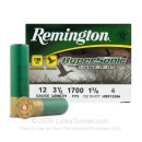 12 Gauge - 3-1/2" 1-3/8 oz. #4 Steel Shot - Remington HyperSonic - 25 Rounds