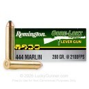 Remington Core-Lokt Tipped Lever Gun 444 Marlin Ammo For Sale - 280 Grain Polymer Tip - 20 Rounds