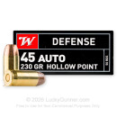 Bulk 45 ACP Ammo For Sale - 230 Grain JHP Ammunition in Stock by Winchester USA - 500 Rounds