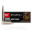 Winchester Ballistic Silvertip 300 Win Mag Ammo For Sale - 180 Grain Polymer Tip - 200 Rounds