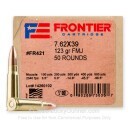 7.62x39 - 123 Grain FMJ - Hornady Frontier - 50 Rounds
